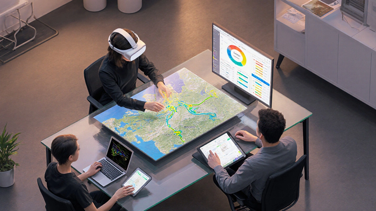 Молодая команда разрабатывает микротуры, используя ноутбуки, голографические карты и AR‑устройства.